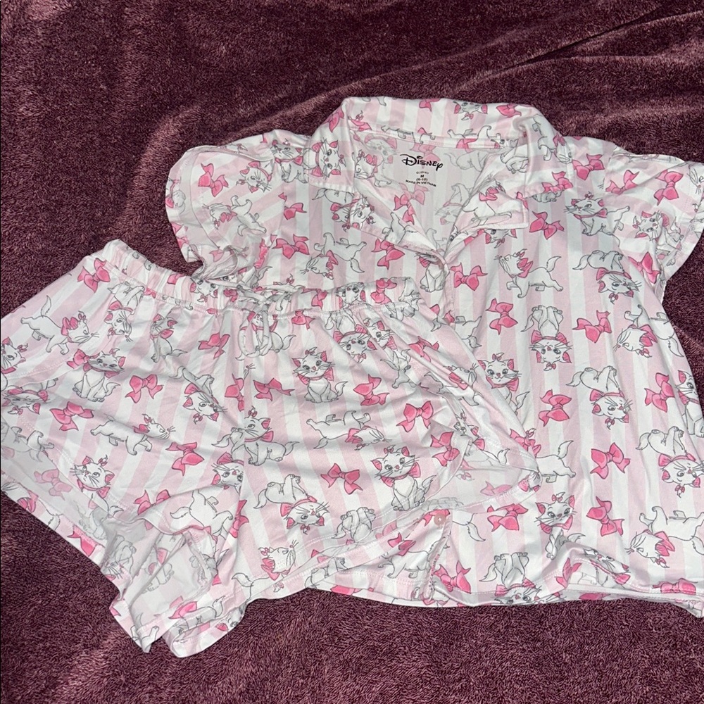 Disney Shorts and Button-Up Short Sleeve Pajama Set